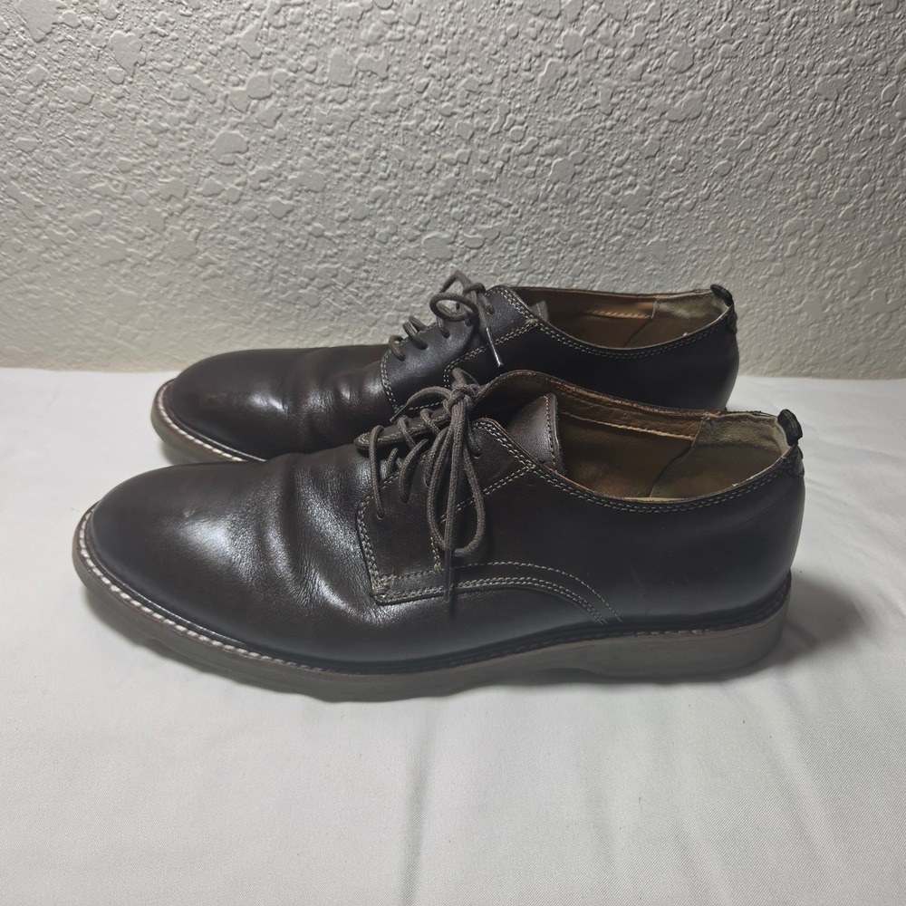 Cole Haan Grand OS Mens 10.5 M Dark Brown Leather Derby Shoes C33497